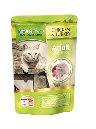 Natures Menu Cat Pouch Chicken & Turkey 100gr. 