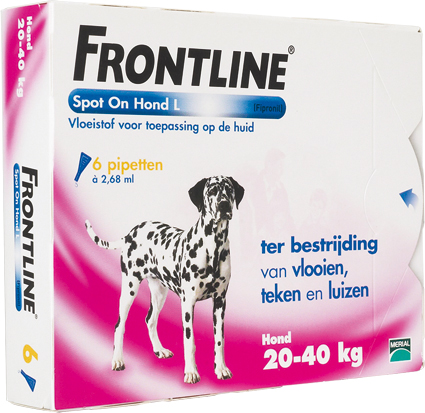 Frontline Spot on Dog L 6 Pipetten 20-40 kg