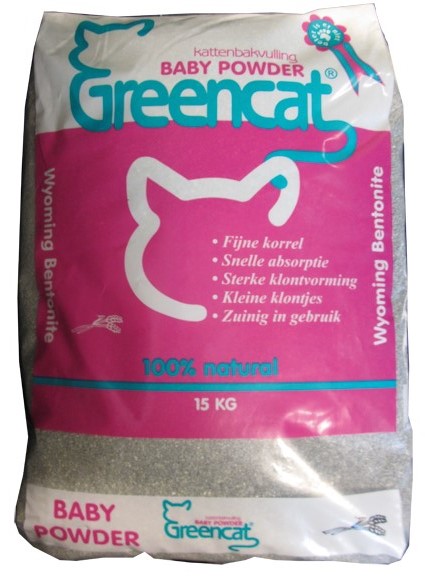 Greencat-Kattenbakvulling-Baby-Powder